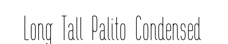Long Tall Palito Condensed cкачати шрифт безкоштовно